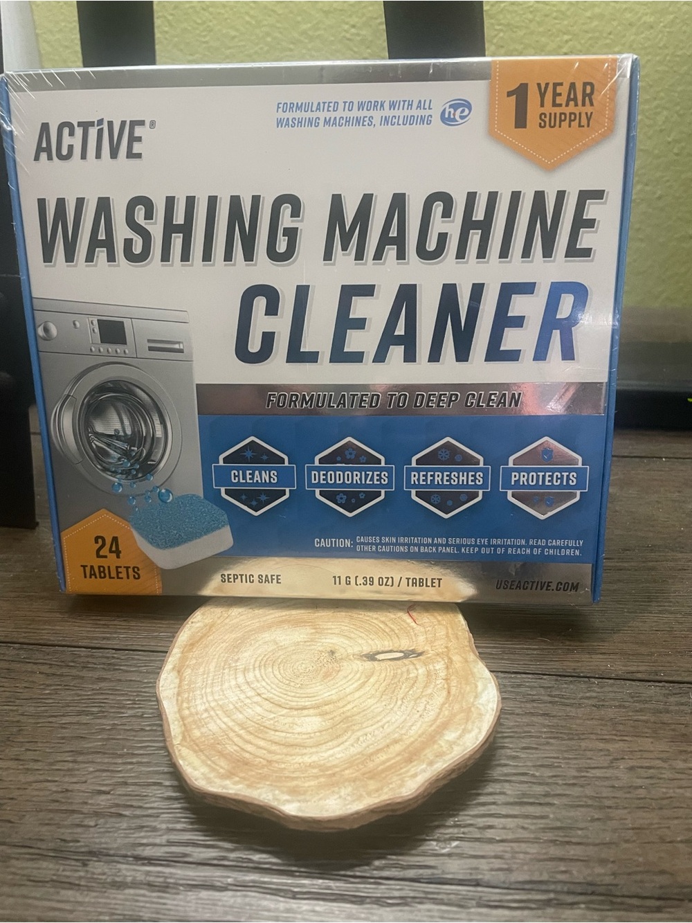 Brand New/Factory Sealed Active Washing Machine Cleaner Tablets - 24 Count